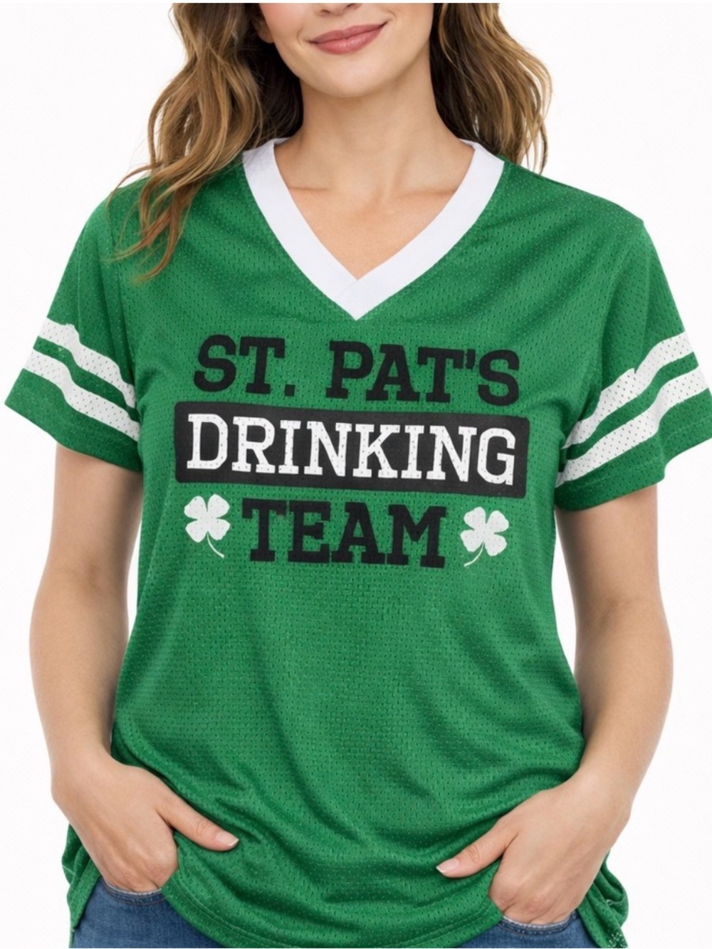 St. Patrick's Day Shirt Medium St. Pat's Drinking Team Jersey Captain Spencer's